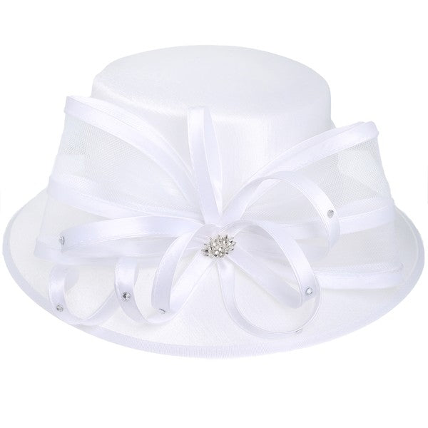 DOWN BRIM DRESSY BRAIDED HAT