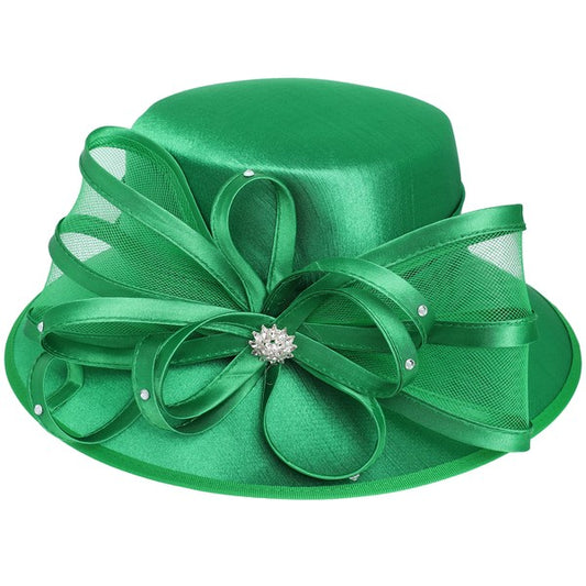 DOWN BRIM DRESSY BRAIDED HAT