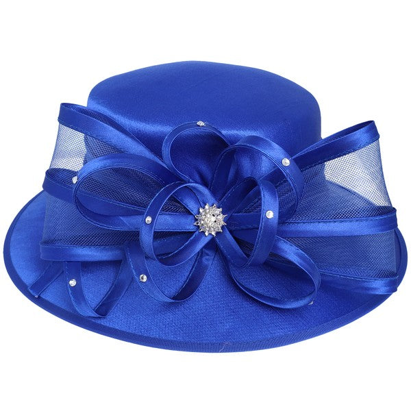 DOWN BRIM DRESSY BRAIDED HAT