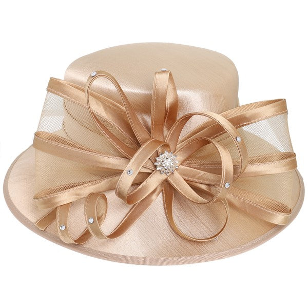 DOWN BRIM DRESSY BRAIDED HAT