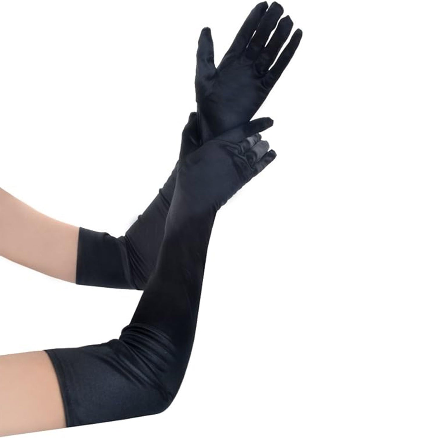 Long Satin Gloves