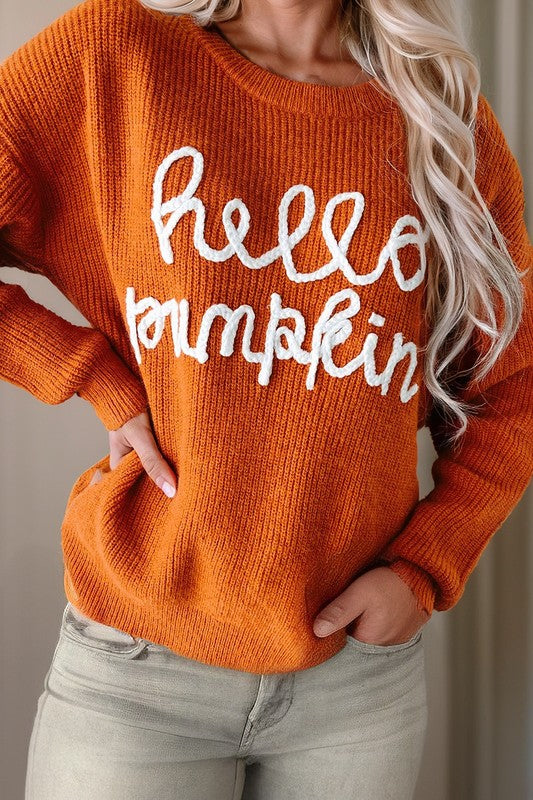 Long Sleeve Cozy Graphic Sweater