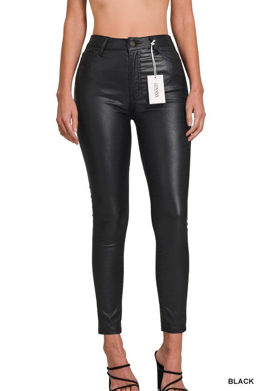 Faux Leather Stretch Skinny Pants