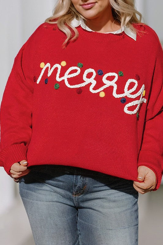 Curvy Long Sleeve Merry Sweater