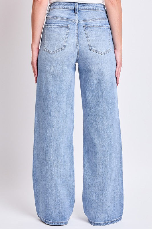High Rise Wide Leg Denim Jeans