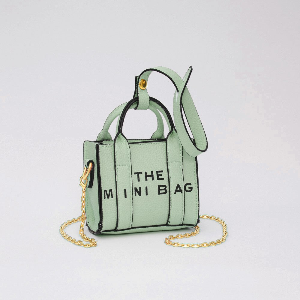 The Mini Tote Bag Crossbody With Detachable Chain Strap