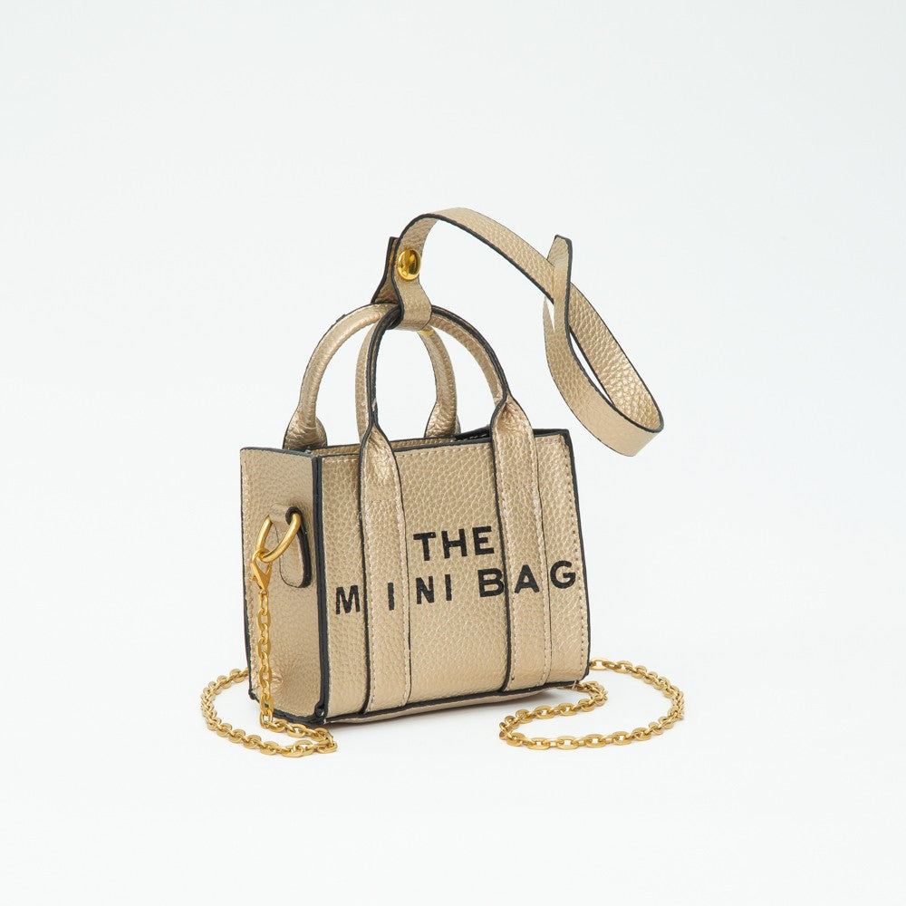 The Mini Tote Bag Crossbody With Detachable Chain Strap