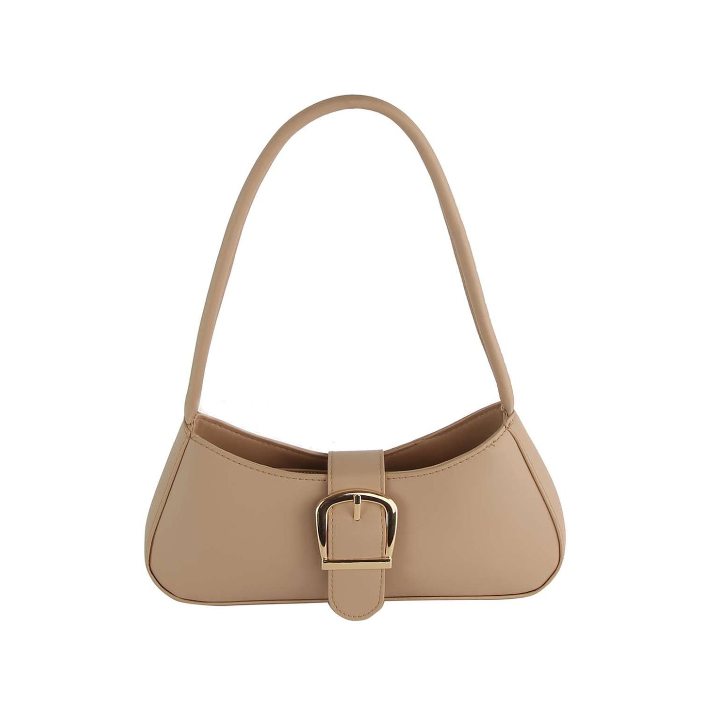 Small Buckle Accent Shoulder Bag