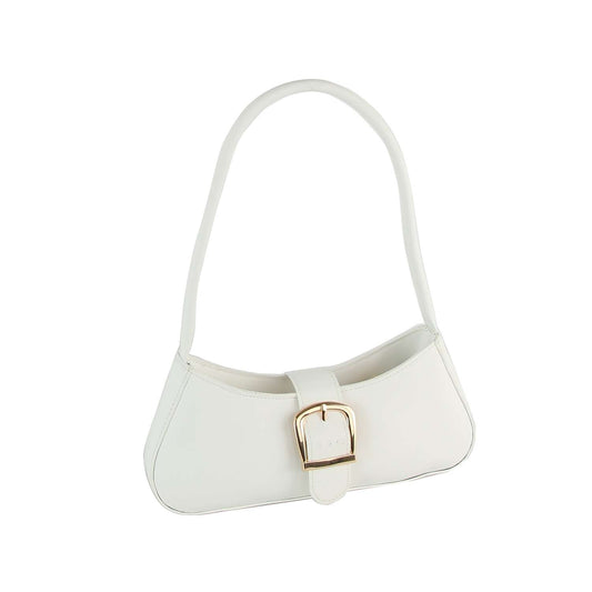 Small Buckle Accent Shoulder Bag