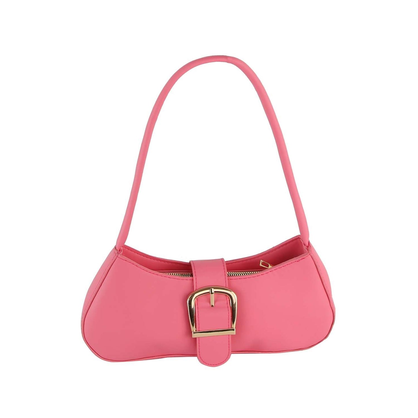 Small Buckle Accent Shoulder Bag