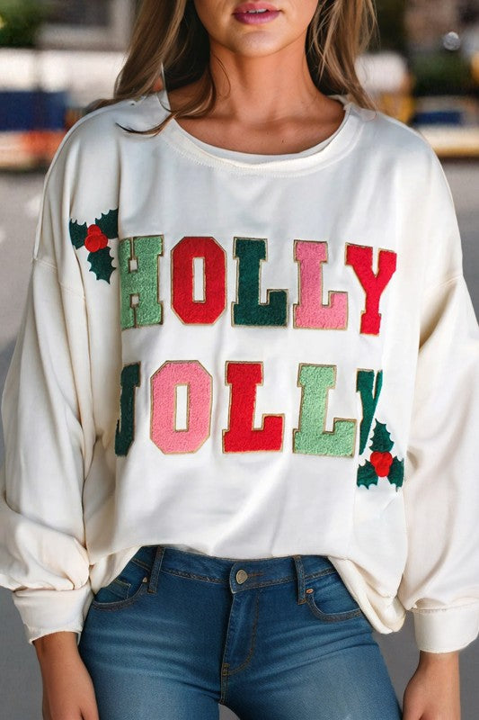 Long Sleeve Christmas Pullover Sweatshirt