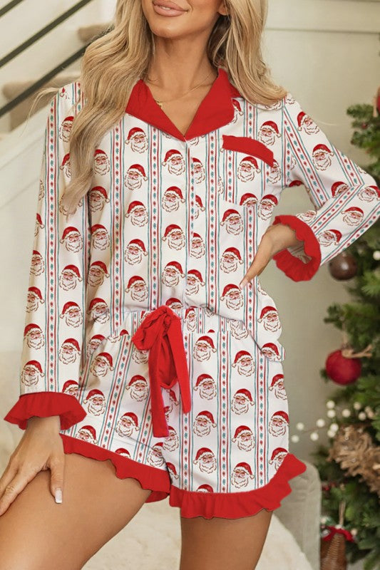 Christmas 2 Piece Pajama Short Set