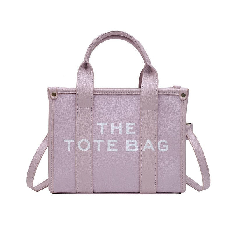 2 PC Solid The Tote Bag With Shoulder Strap with Matching Wallet