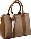 Bagco Fabric Handbag with Detachable Strap