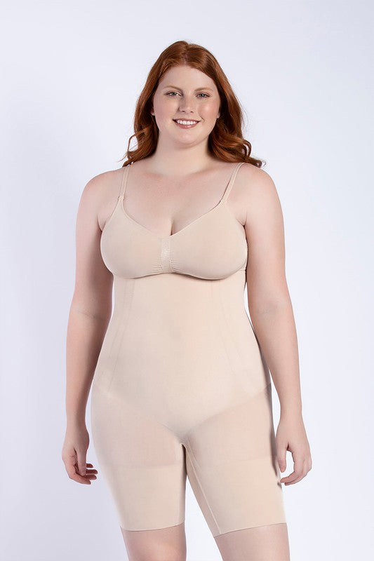 Full Body Shaper Sculps Your Entire Figure Shaping Your Waist, Tummy, Thighs, Hips and Back