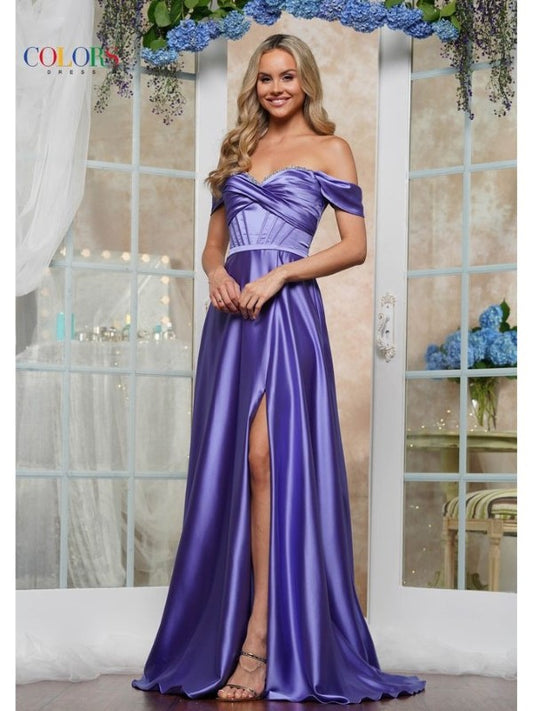 Strapless Corset Bodice Off the Shoulder A-Line Long Formal Dress