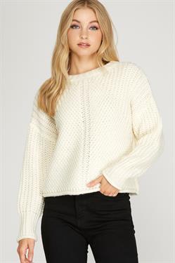 Long Sleeve Knit Sweater Top