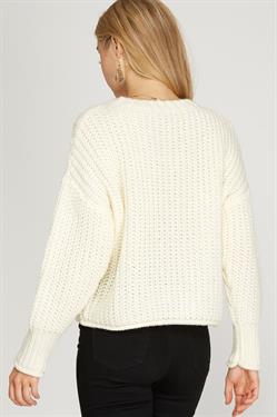 Long Sleeve Knit Sweater Top