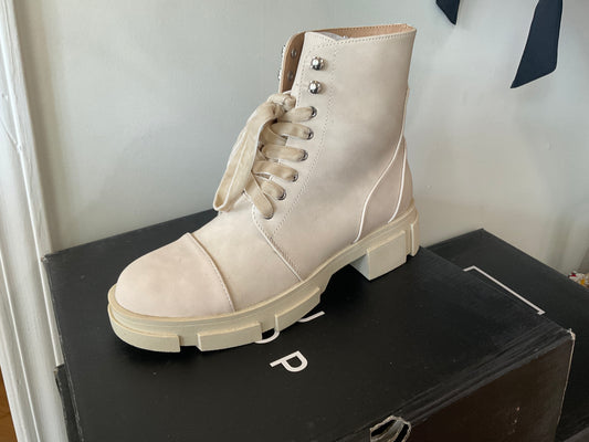 Lace Up Boot with Platform Heel