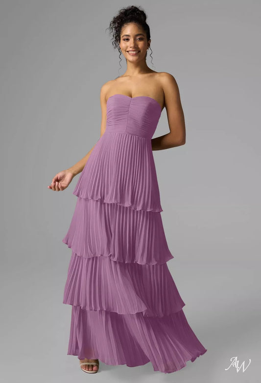 Orchid Mist Chiffon Formal Maxi Dress