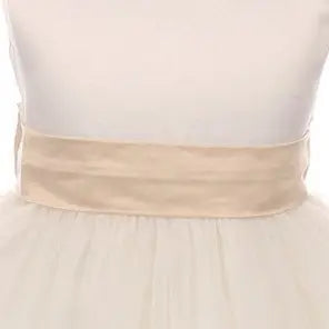 Adjustable Waist Satin Bow Sash
