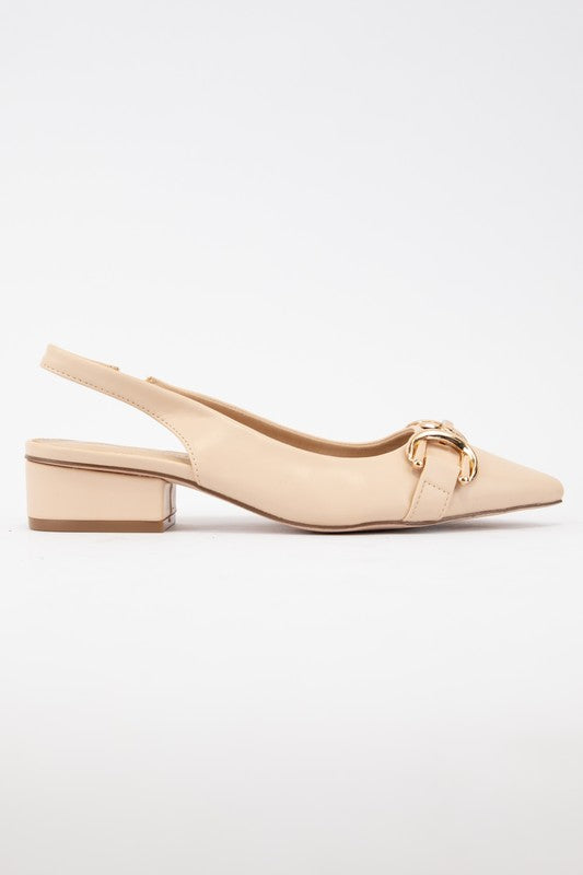 Pointed Toe Sling back Flat