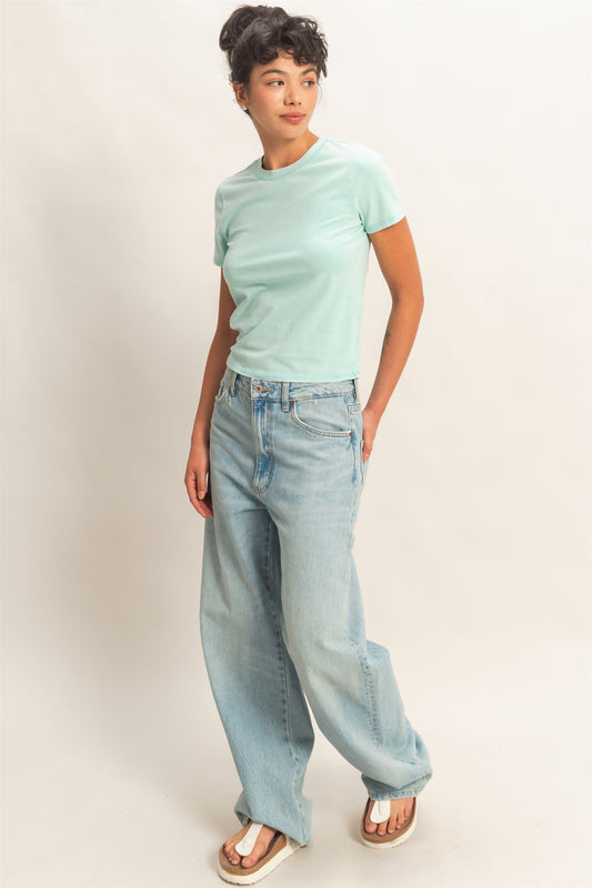 Short Sleeve Classic Crew Mineral Wash T-Shirt
