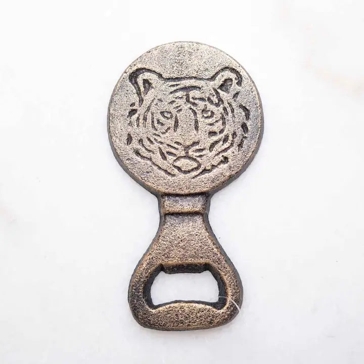 Tiger Solid Metal Bottle Opener