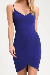 Spaghetti Strap Ssweetheart Tulip Mini Dress
