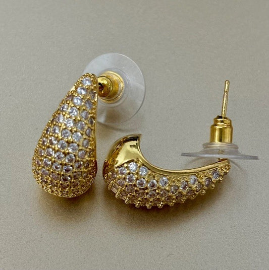 Rhinestone Drop Earring