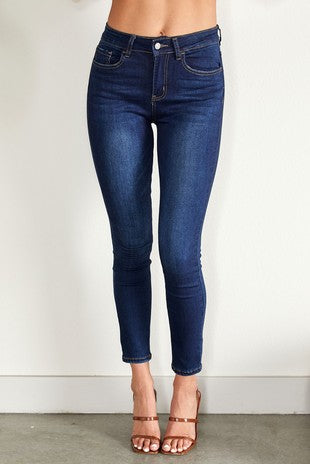 Light Metallic Skinny Jeans