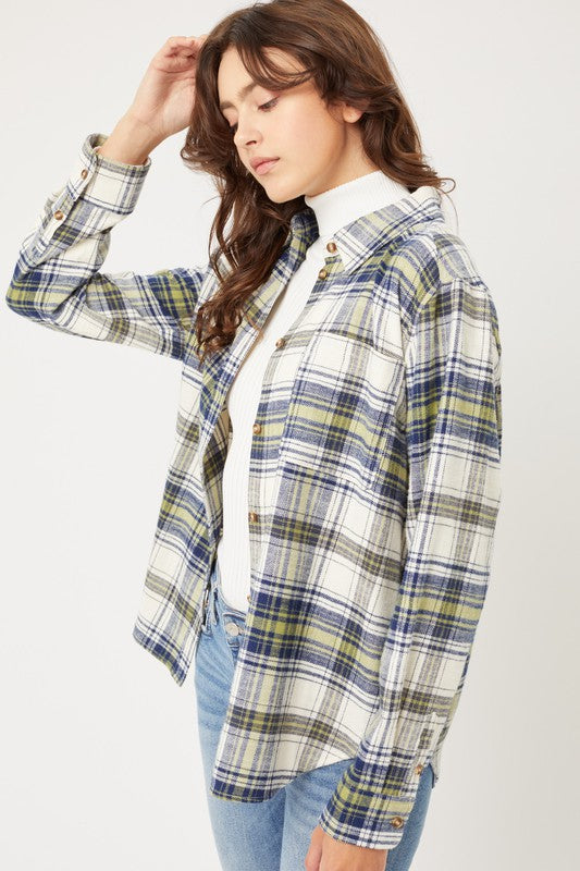 Long Sleeve Flannel Shacket