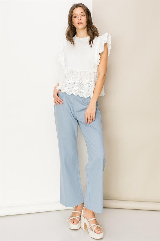 High Waist Loose Fit Pants