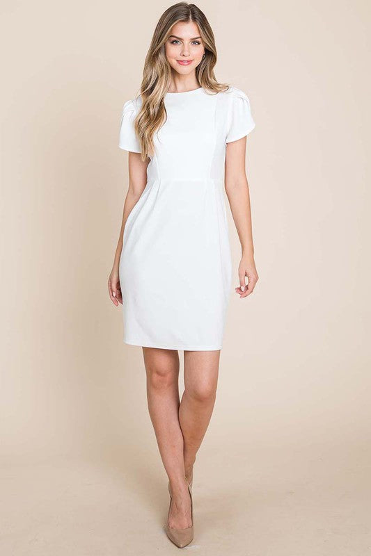 Cream Bodycon Dress