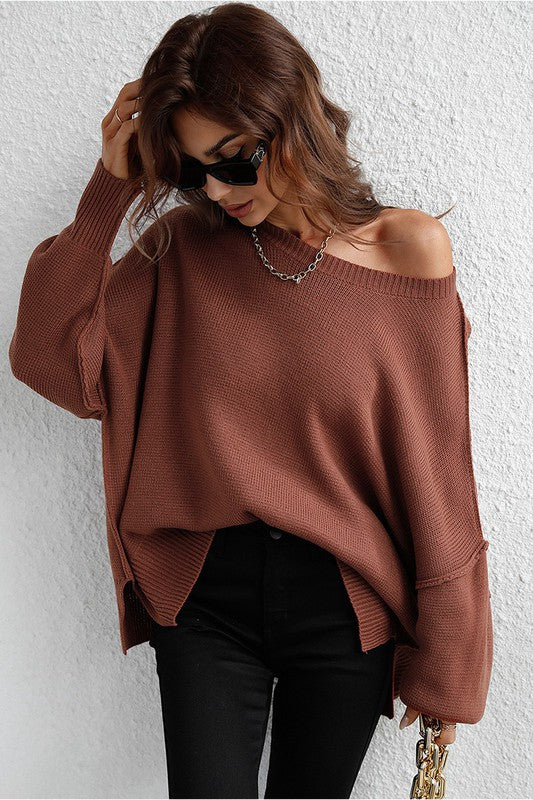 Loose Fit Dolman Sweater
