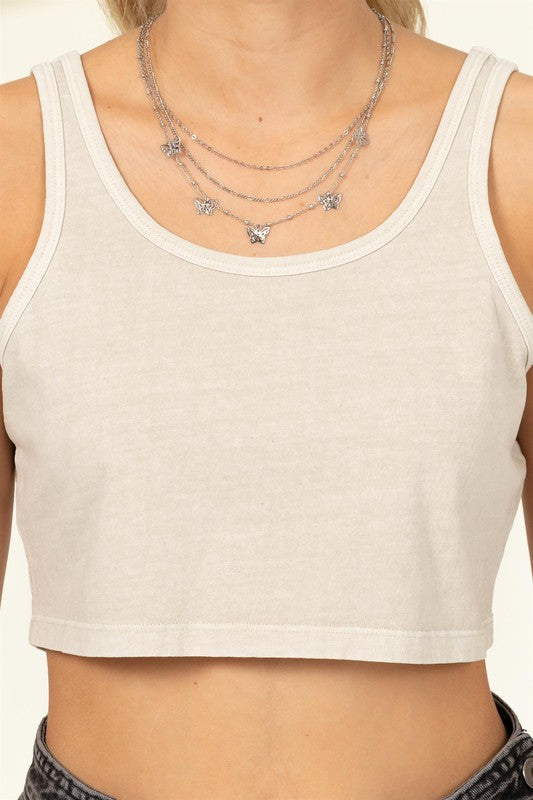 Sleeveless Crop Top