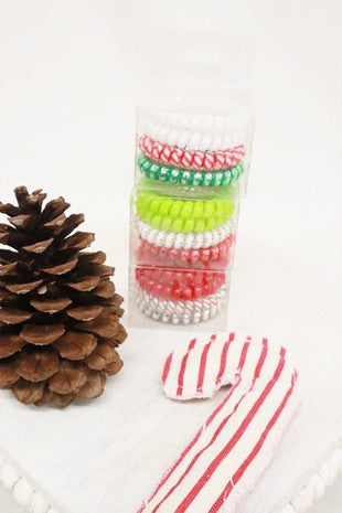 Set of 4 Spiral Hair Ties