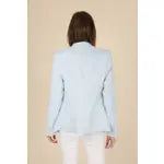 Light Blue Tweed Blazer